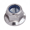 M6 Flanged Nyloc Nut Zinc Plated