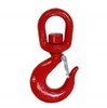 Swivel Hook Red With Safety Catch 3T