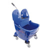 CleanWorks Combination Mop Bucket Blue 25ltr