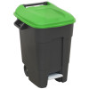 BM100PG Refuse/Wheelie Bin with Foot Pedal 100L - Green