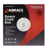 25mm x 50mtr Emery Roll Alum Oxide 40G