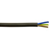 Mains Cable 3-Core PVC Black 15A 50mtr