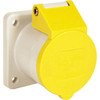 110V 32A Panel Socket - Yellow