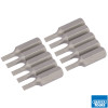 3mm 1/4in Hex Plain Slot Bit 25mm Long x 10