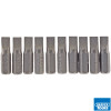 6mm 1/4in Hex Plain Slot Bit 25mm Long x 10