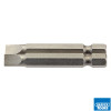 6mm 1/4in Hex Plain Slot Bit 50mm Long x 2