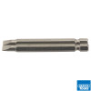 5.5mm 1/4in Hex Plain Slot Bit 75mm Long x 2