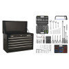 AP225BCOMBO Topchest 5 Drawer - Black & 230pce Tool Kit