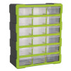 APDC18HV Cabinet Box 18 Drawer - Hi-Vis Green/Black