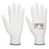 A121 PU Fingertip Glove White L