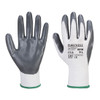 A310 Flexo Grip Nitrile Glove Grey/White XL