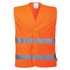 C474 Hi-Vis Two Band Vest  Orange L/XL