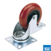 75mm Swivel Plate Fixing Polyurethane Wheel