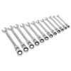 S0635 Flexible Head Ratchet Combination Spanner Set Metric 8-19mm 12pce