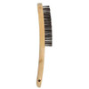 2 Row Wooden Handled Wire Brush