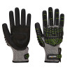 A755 VHR15 Nitrile Foam Impact Glove Black/Green M