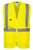 C357 Hi-Vis Tablet Pocket Executive Vest  Yellow XXL