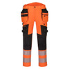 DX442 DX4 Hi-Vis Detachable Holster Pocket Trousers Orange/Black 32