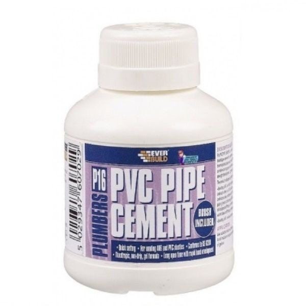 Everbuild P16 PVC Pipe Cement 250ml Diamond Industrial Supplies