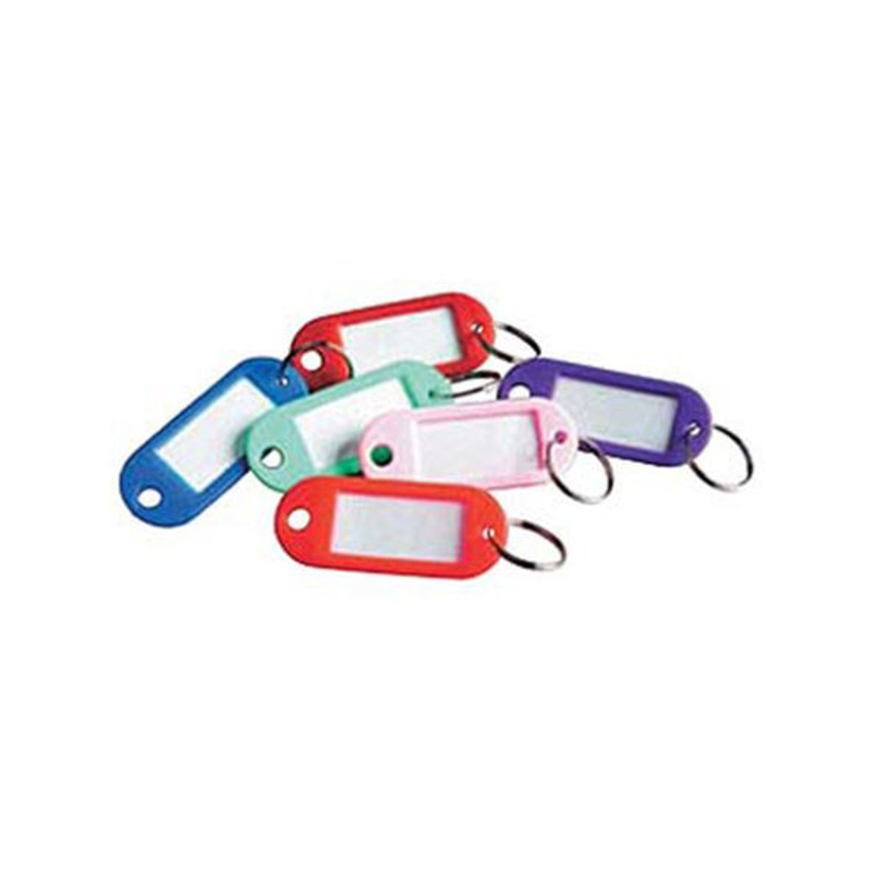 BULK 50x Kevron Key Tags + Paper Inserts Assorted Colours