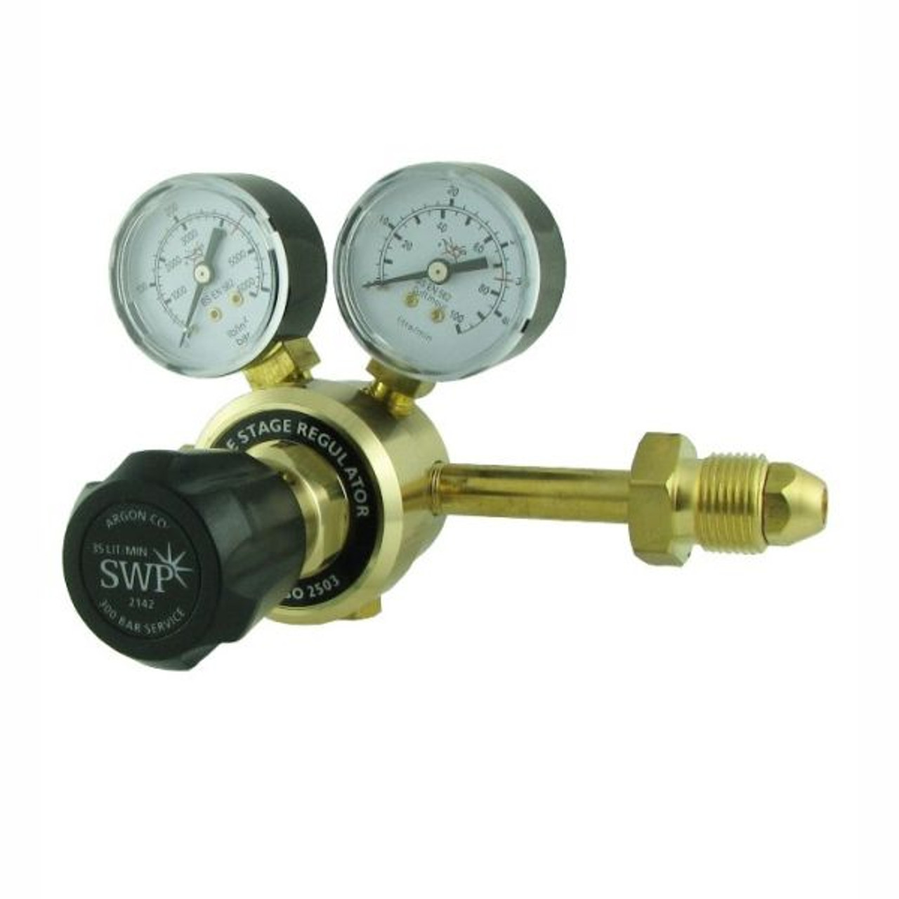 Single Stage 2G Argon/CO2 Regulator 35 LPM Diamond Industrial Supplies