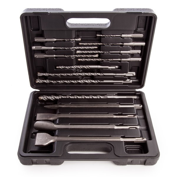 SDS Plus Masonry Drill & Chisel Set – 15-Piece By Silverline, Lifetime Warranty 12 thumbnail image