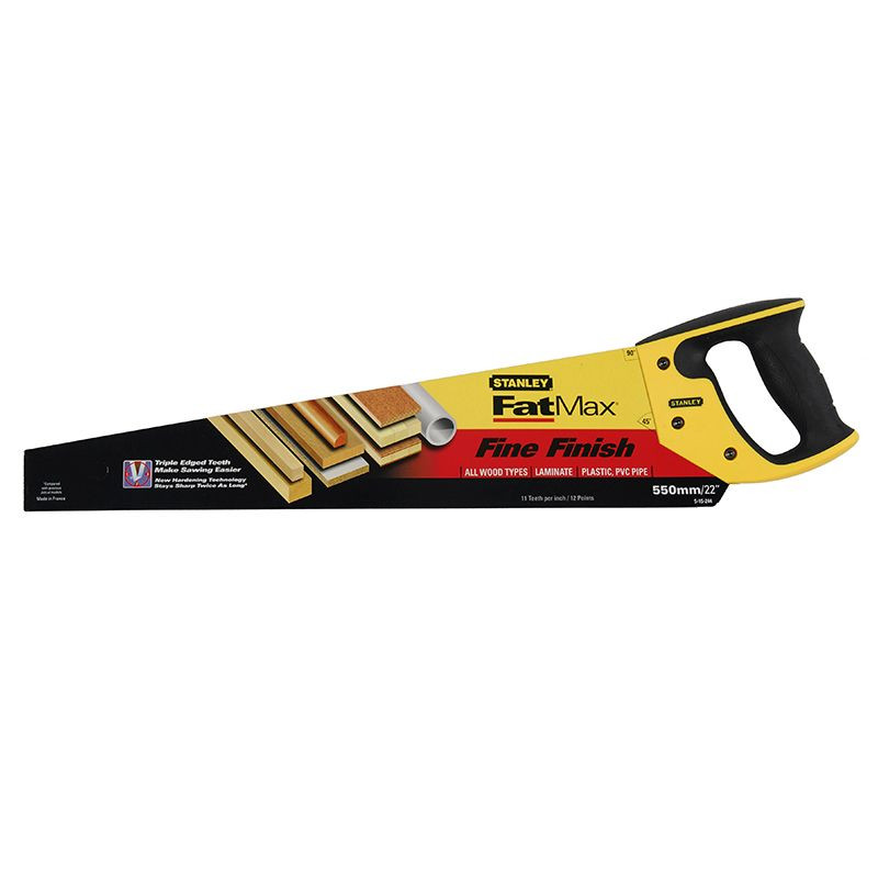 Stanley FatMax Fine Cut Handsaw 550mm/22in Diamond Industrial Supplies