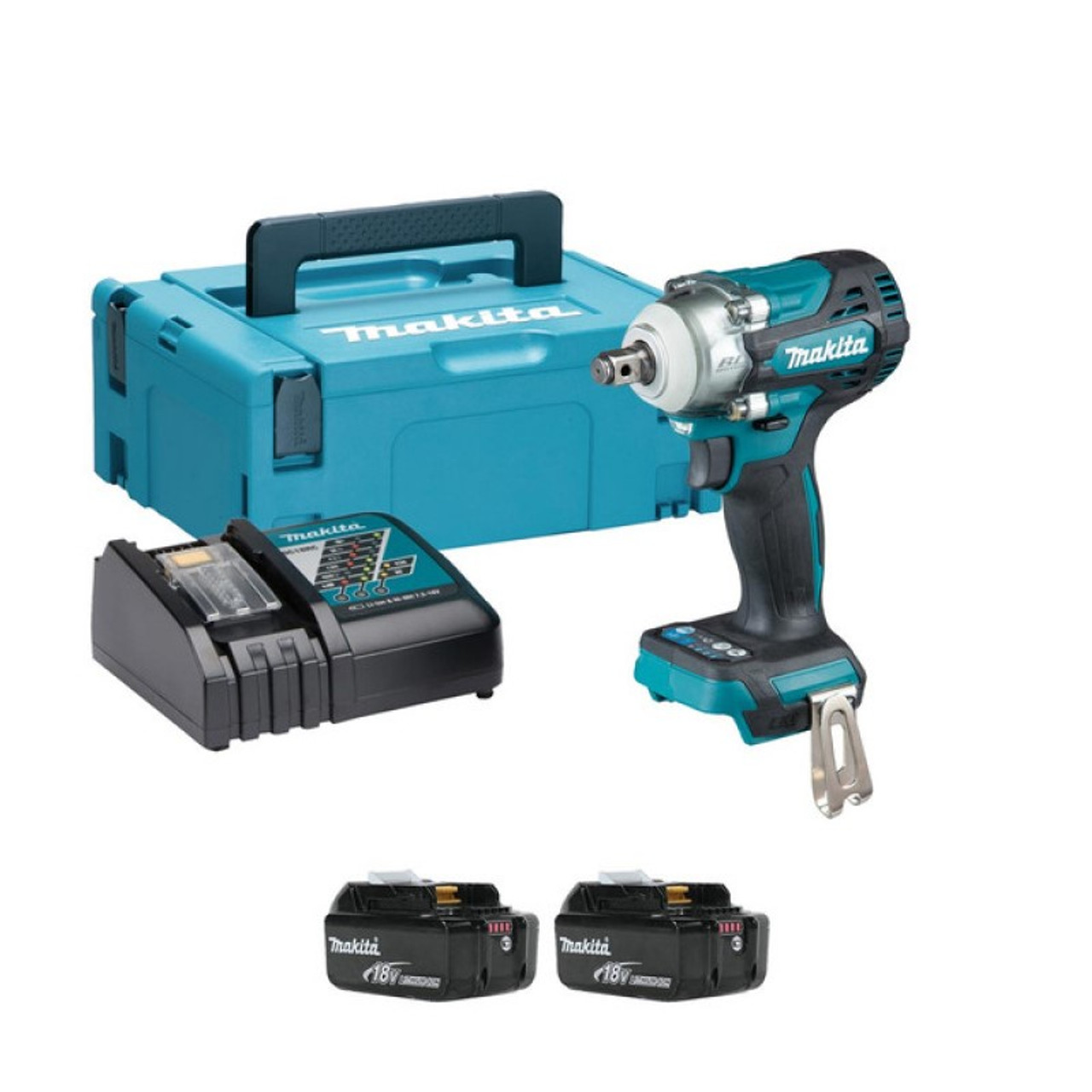 Makita DTW300 18V 1/2In LXT Brushless Impact Wrench 2 5 Amp Batts ...