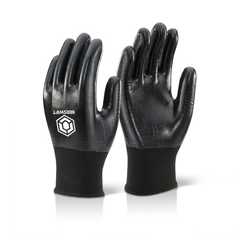 Beeswift Nitrile Fully Coated Polyester Black
