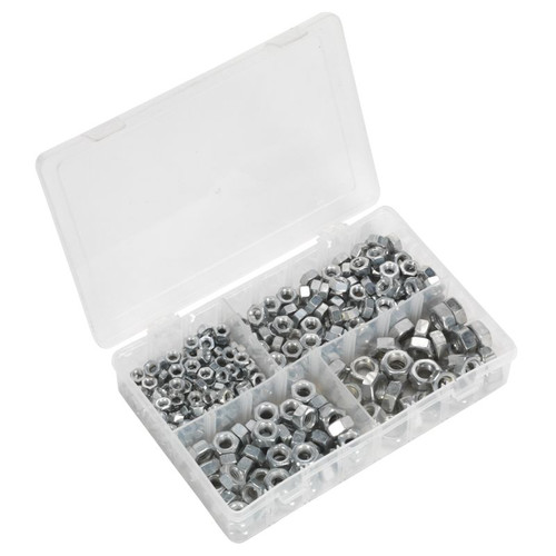 AB030SN Steel Nut Assortment 320pc 1/4in-1/2inUNC