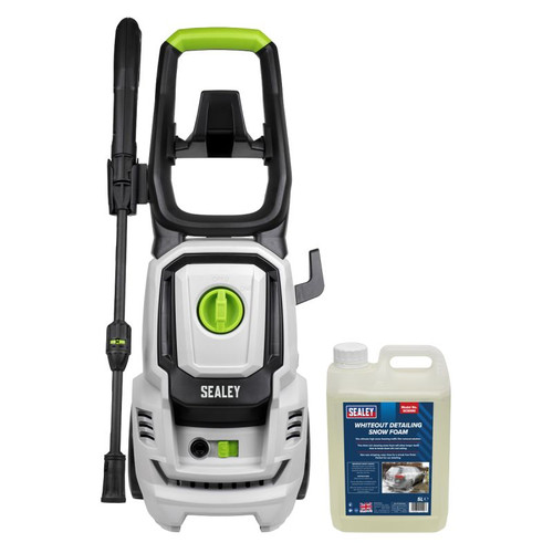 PW1860COMBO Pressure Washer 130bar 420L/hr with Snow Foam