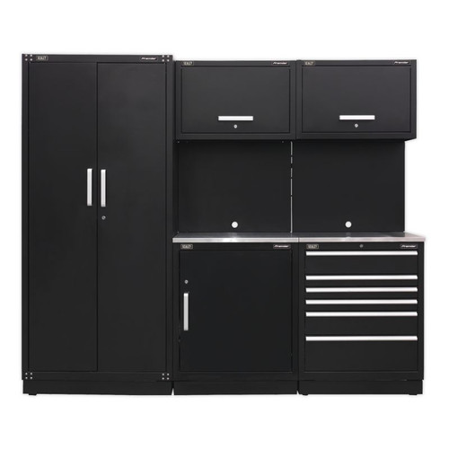 APMSCOMBO1SS Modular Storage System Combo - Stainless Steel Worktop