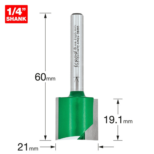 Trend Two Flute Cutter 21mm diameter