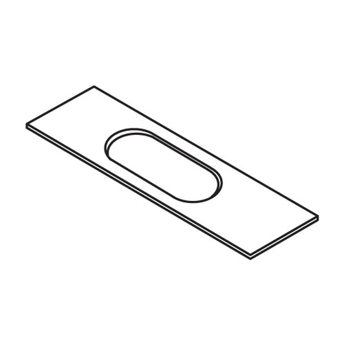 Trend Lock Template 16mm x 69mm Faceplate Rounded Ends