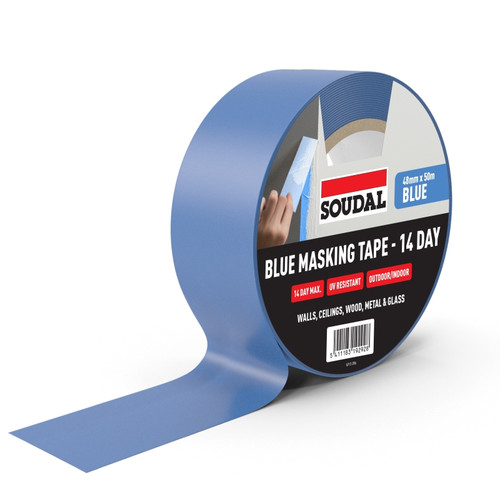 Soudal Blue Masking Tape - 14 Day Outdoor Blue 48mm x 50m