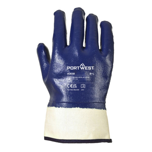 Portwest A302 Grip Nitrile Fully Dipped Safety Cuff