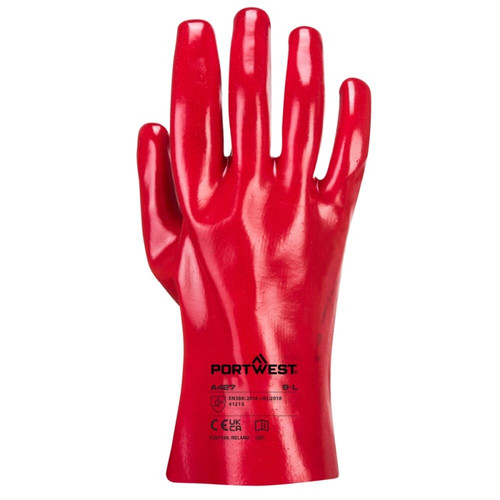 Portwest A427 Grip 12 PVC Gauntlet 27cm Size XL