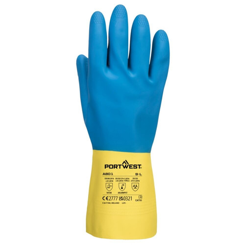 Portwest A801 Chem 300 Latex Double Dipped Gauntlet Portwest A801 Chem 300 Latex Double Dipped Gauntlet