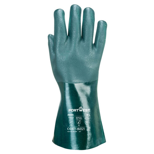 Portwest A835 Chem 350 PVC Double Dipped Gauntlet