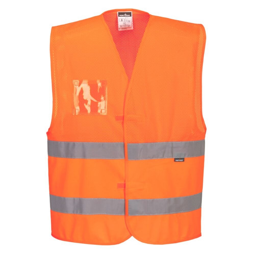 Portwest C494 Hi-Vis Half Mesh Two Band Vest