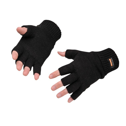 Portwest GL14 Insulated Fingerless Knit Glove One Size