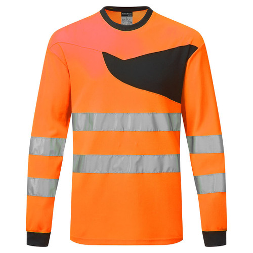 Portwest PW221 PW2 Hi-Vis T-Shirt L/S Portwest PW221 PW2 Hi-Vis T-Shirt L/S