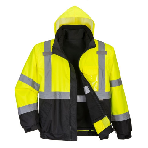 Portwest S365 Hi-Vis 3-in-1 Contrast Premium Bomber Jacket