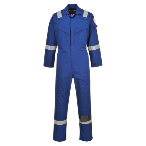 Portwest FR50 Flame Resistant Anti-Static Coverall 350g Royal Blue 3XL