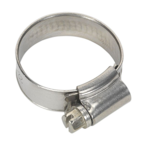 SHCSS0X Hose Clip Stainless Steel 22-32mm Pack 10