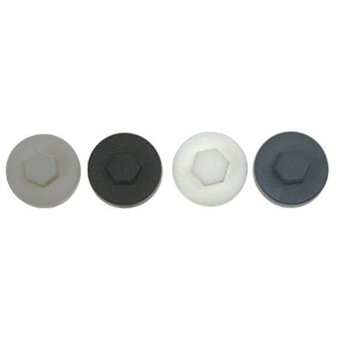 Coloured Cover Caps Slate Blue 19mm (100)