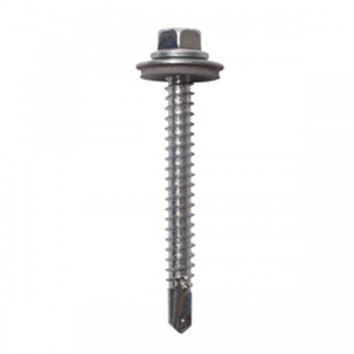 5.5 x 75 Light Section Tek Screw c/w Washer (100)