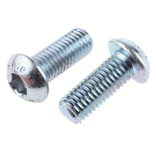 M6 x 30 Socket Button Screw Zinc Gr10.9 (100)