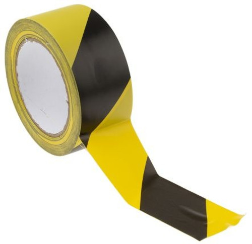 Yellow/Black Hazard Adhesive Tape 50mm x 33mtr