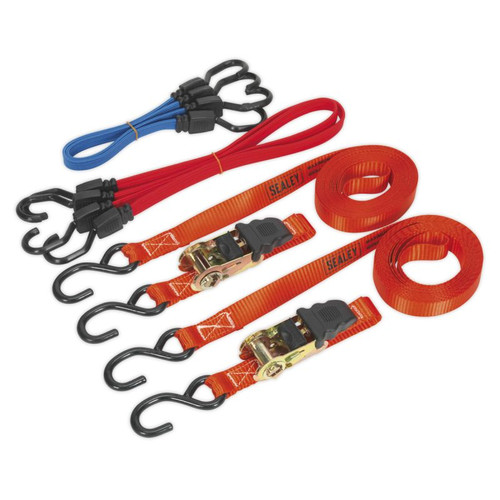 TD285SBD Tie Down & Bungee Cord Set 6pce